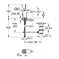 MONOMANDO BIDE EUROCUBE JOY GROHE